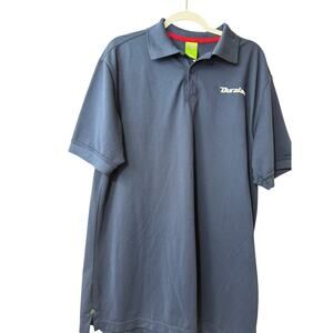 Duralast Blue Uniform Polo Shirt Top White Embroidered Size XL Extra Large
